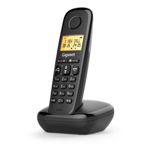 Téléphone sans fil Gigaset Basic 100 Noir mains libres écran 1,5" DECT