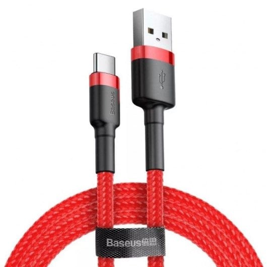 Cable para teléfono móvil Baseus CATKLF-U09 USB A a USB C 3 m negro rojo