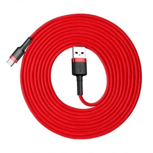 Cable para teléfono móvil Baseus CATKLF-U09 USB A a USB C 3 m negro rojo