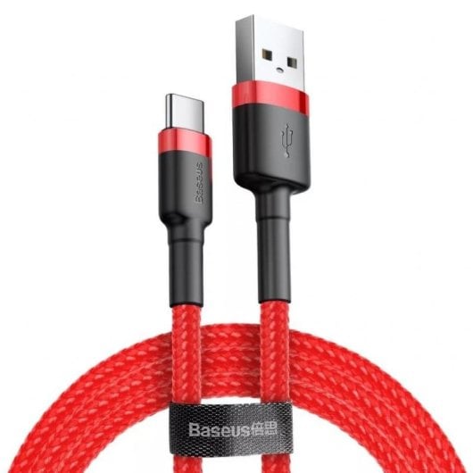 Cable para teléfono móvil Baseus CATKLF-U09 USB A a USB C 3 m negro rojo