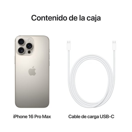 Apple iPhone 16 Pro Max 512GB 6.9" OLED Super Retina XDR 5G Dual SIM Câmara Tripla iOS 18 Titânio