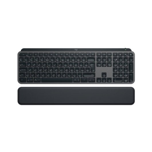 Teclado Logitech MX Keys S inalámbrico de tijera Layout US con retroiluminación y Bluetooth
