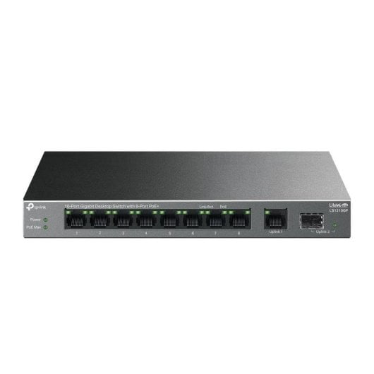 Switch TP-Link LS1210GP 9 Puertos Gigabit PoE+ SFP No Gestionable