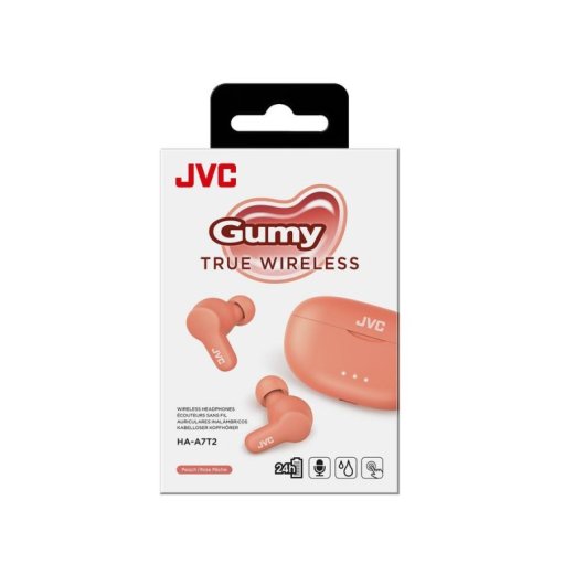 Ecouteurs JVC HA-A7T2 true wireless Bluetooth pour appels et musique, IPX4 Rose