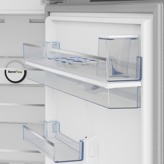 Réfrigérateur Combiné Beko B5RDNE504LDXB No Frost 187 cm 477 L E Gris Métallique Distributeur Eau