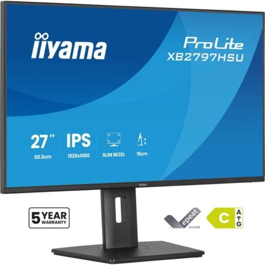 Monitor iiyama ProLite XB2797HSU-B1 27" FullHD 120Hz IPS Altura Ajustável USB