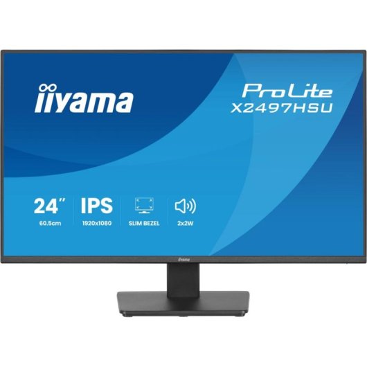 Écran PC iiyama ProLite X2497HSU-B1 23,8" Full HD 120Hz IPS Haut-parleurs USB VESA 4ms