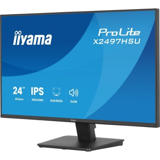 Écran PC iiyama ProLite X2497HSU-B1 23,8" Full HD 120Hz IPS Haut-parleurs USB VESA 4ms