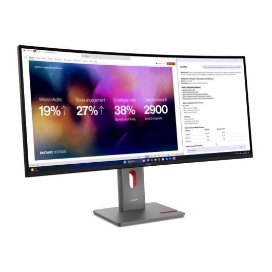 Monitor Lenovo ThinkVision P40WD-40 39,7" UltraHD WUHD 120Hz IPS Curvo Altavoces KVM