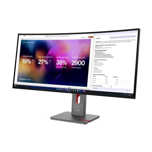 Monitor Lenovo ThinkVision P40WD-40 39,7" UltraHD WUHD 120Hz IPS Curvo Altavoces KVM
