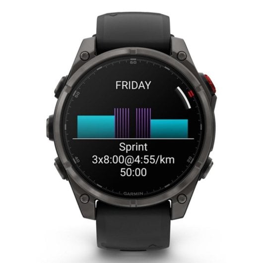 Garmin fēnix 8 Pro GPS NFC 47mm AMOLED Cinzento/Preto Grande Resistente à Água 10ATM SpO2
