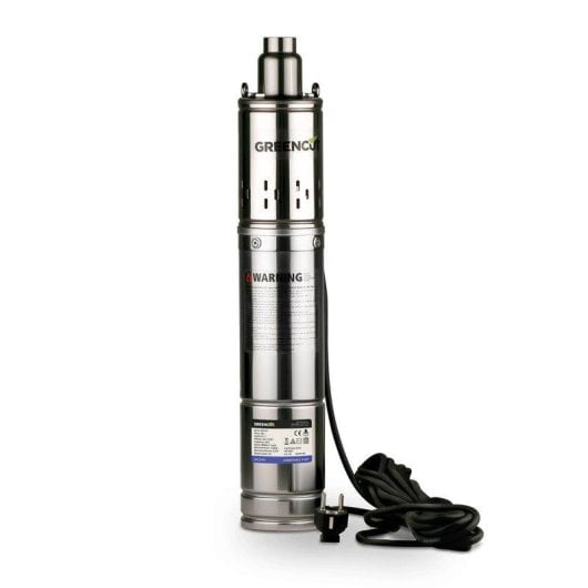 Bomba sumergible Greencut BAS550C 550 W caudal 30 L/min acero inoxidable