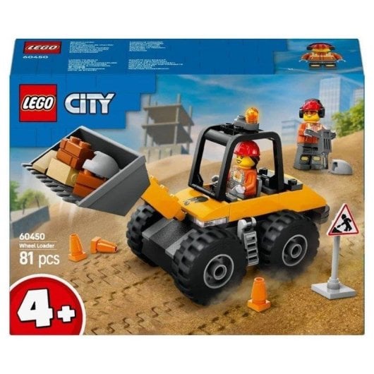 LEGO City Cargadora con Ruedas Amarilla 60450 81 piezas