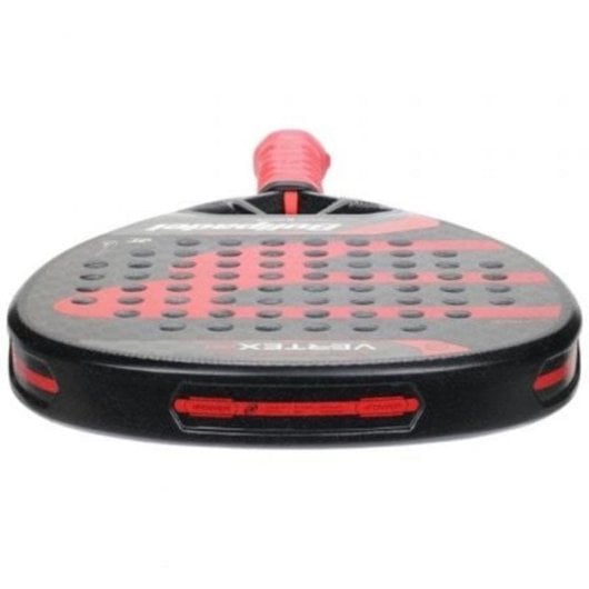 Pala de pádel Bullpadel Vertex 04 Diamante Carbono Top Spin Rojo Negro