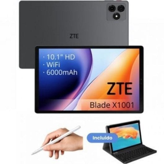Tablet ZTE Tab Blade X1001W 10.1" 128GB 6000mAh Android 14 Cinzenta com Teclado e Stylus Pen