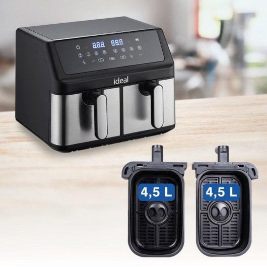 Fritteuse Heißluft Eldon Tofu Matcha Ultra 9L 2000W Touch, Antihaft, LED