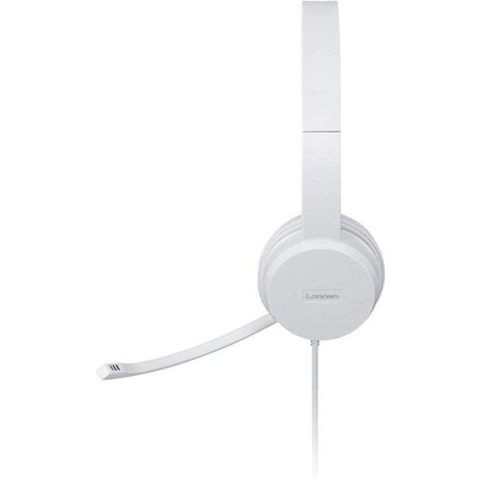 Auriculares Lenovo 110 con cable USB tipo A para oficina y call center gris nube