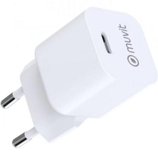 Cargador de pared Muvit SN-TC302CD1E030A 25W USB-C Power Delivery Bioresina