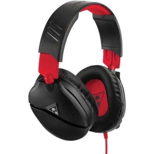 Casque Turtle Beach Recon 70 filaire jack, gaming avec surround virtuel, micro et Dolby Atmos, noir/rouge