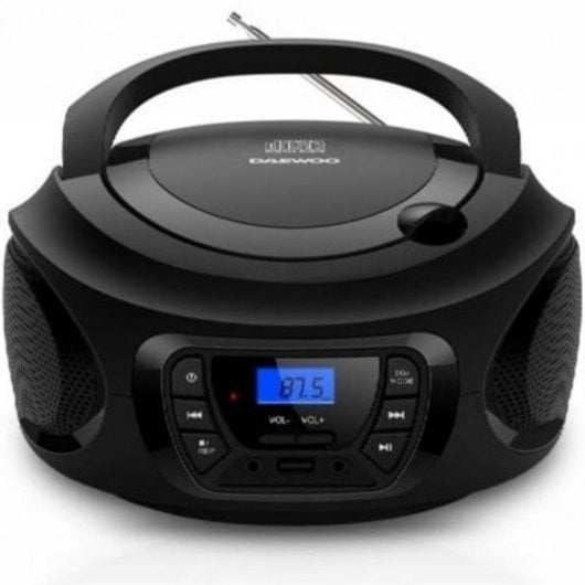 Radio CD Daewoo DW3011 Bluetooth USB Ecualizador 4W Negro