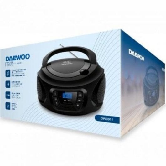 Radio CD Daewoo DW3011 Bluetooth USB Ecualizador 4W Negro