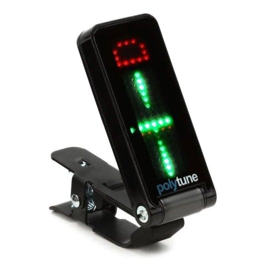 Accordeur à pince TC Electronic Polytune Clip avec écran LED noir