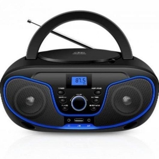 Radio CD Daewoo DW3012 Bluetooth USB FM 4W Noir Bleu EQ LCD Portable