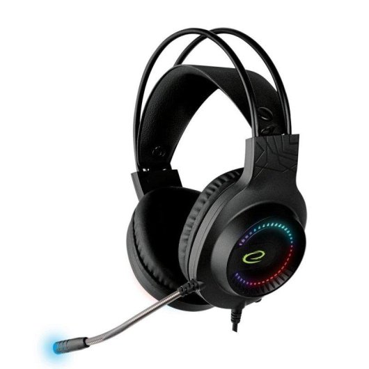 Auriculares Esperanza Egh7100 con cable USB Gaming Diadema LED RGB Negros