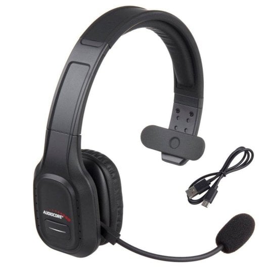 Auriculares AudioCore 74452 Bluetooth Inalâmbricos Música Cancelamento de Ruído Microfone Vermelho