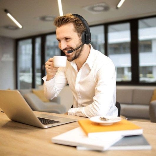 Auriculares AudioCore 74452 Bluetooth Inalâmbricos Música Cancelamento de Ruído Microfone Vermelho