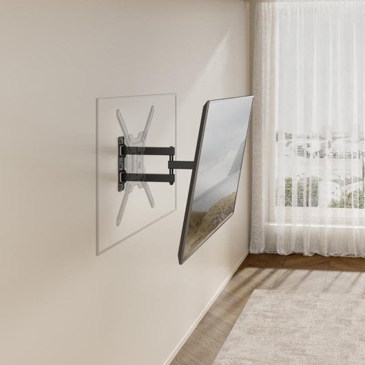 Soporte para TV Aisens WT65TSE-417 giratorio e inclinable acero hasta 65" 30 kg