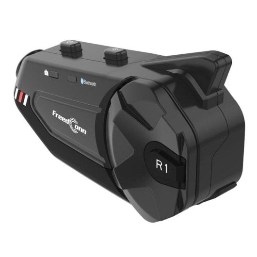 Intercomunicador Freedom R1 Plus inalámbrico Bluetooth con Cancelación de Ruido, radio FM y Wi-Fi, negro