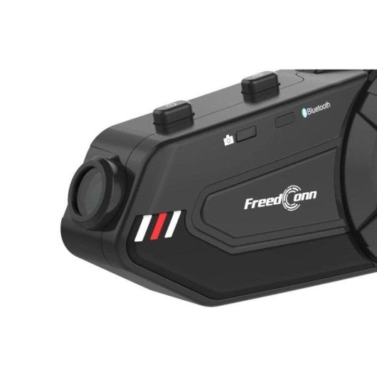 Intercomunicador Freedom R1 Plus inalámbrico Bluetooth con Cancelación de Ruido, radio FM y Wi-Fi, negro