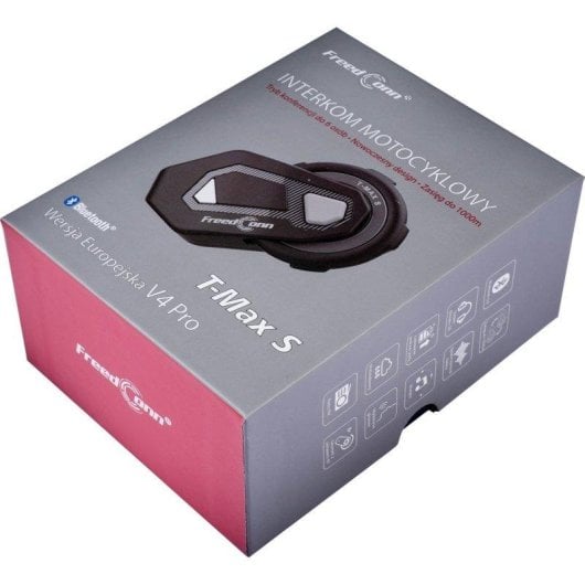 Auriculares Freedconn T-max S V4 Pro inalámbricos Bluetooth con reducción de ruido para moto, micrófono dual y radio FM,