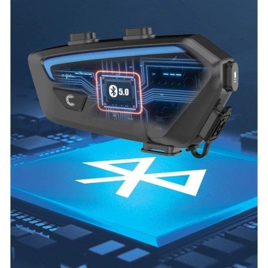 Intercomunicador Freedom FX Bluetooth con Cancelación de Ruido y protección IP67 Negro