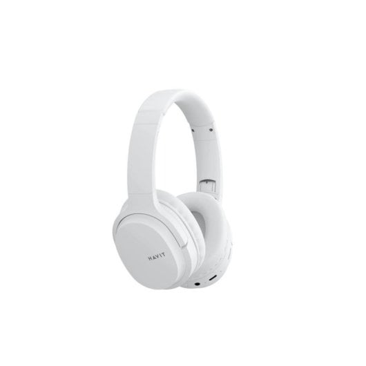 Auriculares Havit I62 inalámbricos y con cable Bluetooth para uso diario, color blanco