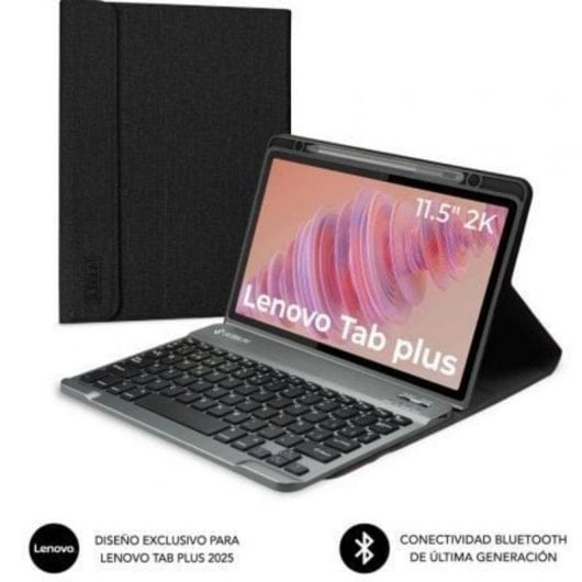 Funda con teclado inalámbrico Subblim Keytab Pro Lenovo Tab Plus 11.5" extraíble negra