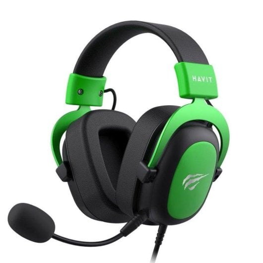 Auriculares Havit H2002d Gaming con cable, diadema, micrófono Boom, color negro