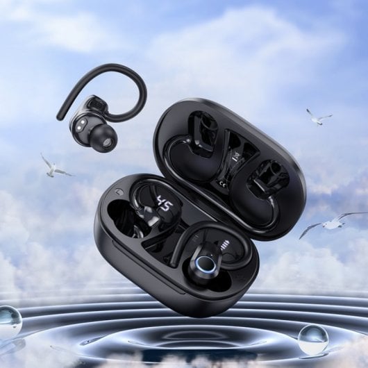 Auriculares Hoco Eq8 Pure Joy Inalámbricos Bluetooth para Chamadas e Música Pretos