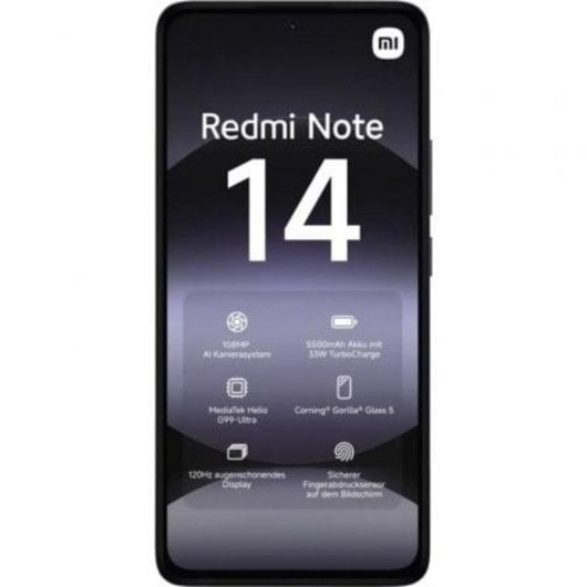 Xiaomi Redmi Note 14 8 Go 128 Go 6,67" AMOLED 4G Dual SIM Caméra 108 MP IP54 HyperOS Noir