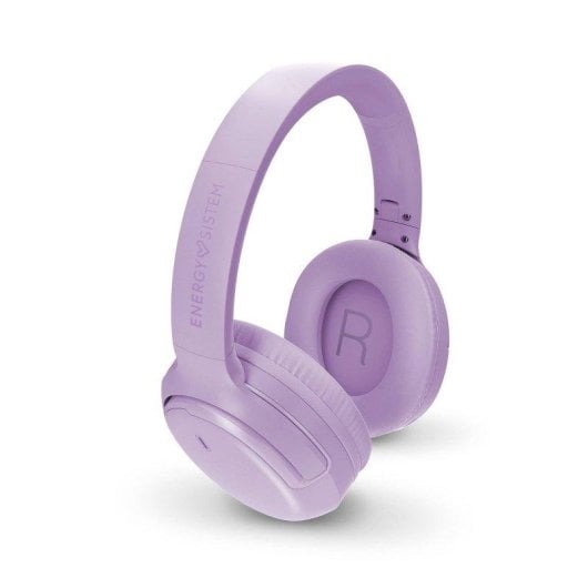 Auriculares Energy Sistem Lavender Rizz inalámbricos Bluetooth con Deep Bass, batería 50h, multipunto y micrófono, diseñ