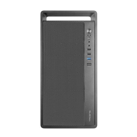 Ventilateur Tacens Fortis II Mini Tower MicroATX, 12 cm, en acier FDB SPCC, avec poignée noire.