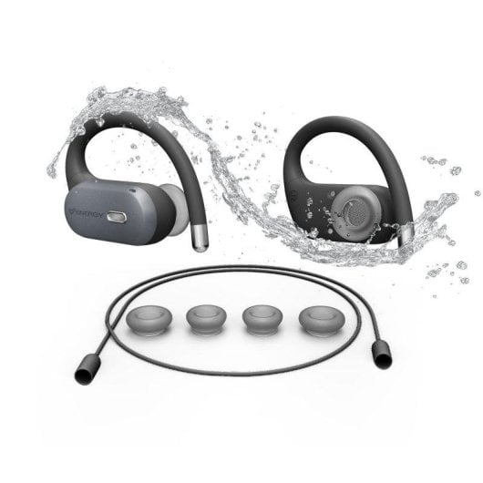 Auriculares Energy Sistem Airwave True Wireless Bluetooth 5.4 Cancelamento de Ruído ENC IPX5 Preto