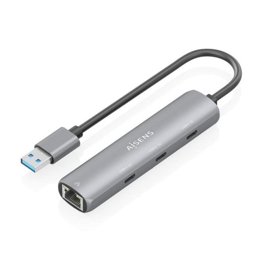 Dock USB Aisens ASUC-4P037-GR 3xUSB-C 1xRJ45 Gigabit Grigio 15cm