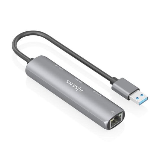 Dock USB Aisens ASUC-4P037-GR 3xUSB-C 1xRJ45 Gigabit Grigio 15cm