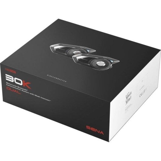 Casque Interphone Moto Sena 30k Evo Duo sans fil Bluetooth Réduction de bruit Noir