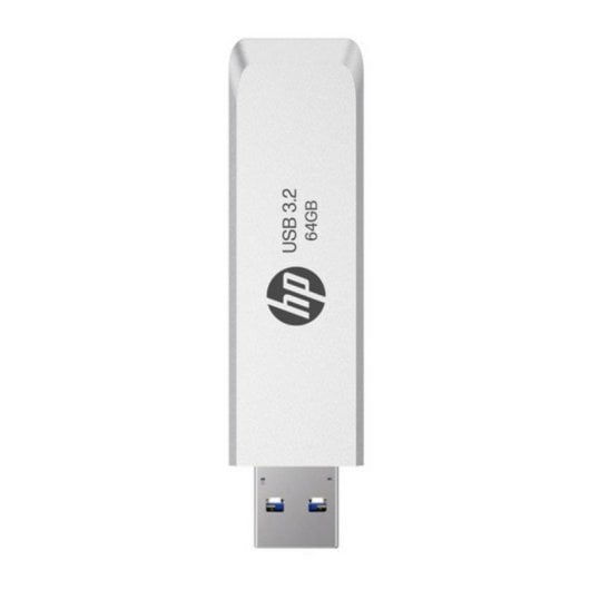 Unidad flash USB HP HPFD819W-A-64 64 GB USB 3.2 Gen 2 Deslizable Plata