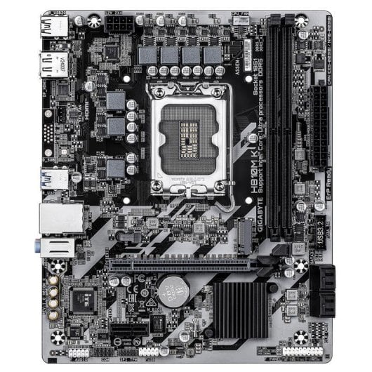 Carte mère Gigabyte H810M K H810 LGA 1851 DDR5 Micro-ATX M.2 RAID