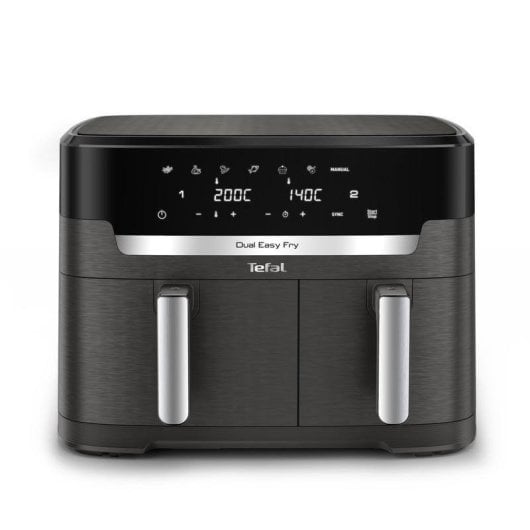 Heißluftfritteuse Tefal Easy Fry Dual XXL EY942HE0 11L 2020W Doppelbehälter Timer