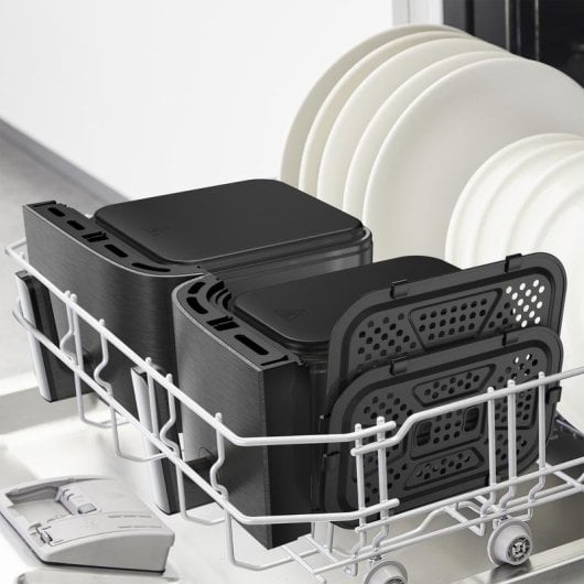 Friteuse à air Tefal Easy Fry Dual XXL EY942HE0 11L 2020W double cuve écran LCD